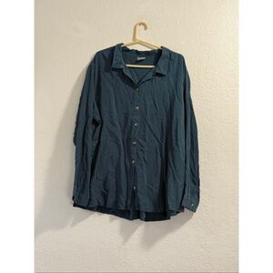 Arula Women’s Button Down Teal  Shirt Jacket Size B 2x  NWT professional